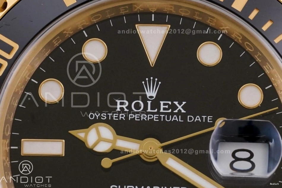 Best SH3235 YG Edition Submariner On Dial 1:1 126618 Bracelet Black YG LN Clean 0509